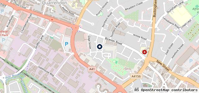 Map showing the location of Drive-In