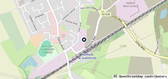 Map showing the location of East Lane MOT Centre