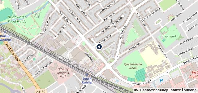 Map showing the location of Halfords Autocentres