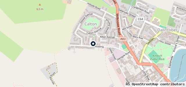 Map showing the location of Hamilton Ross Group - Campbeltown