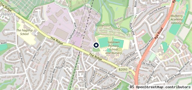 Map showing the location of Hastings Motor Care