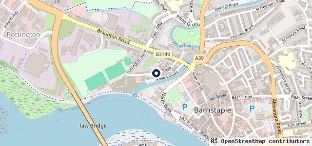 Map showing the location of Alex Buckingham Motorcycles