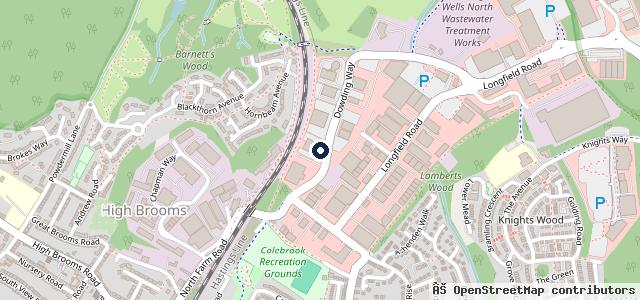 Map showing the location of JCB Volkswagen Tunbridge Wells