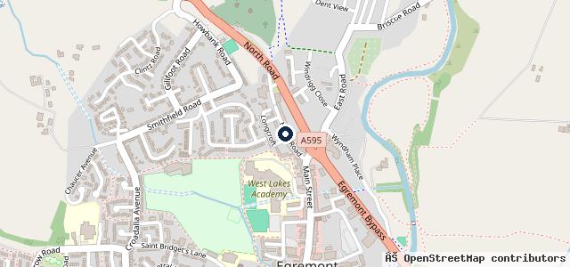 Map showing the location of Jubilee Garage Egremont Ltd