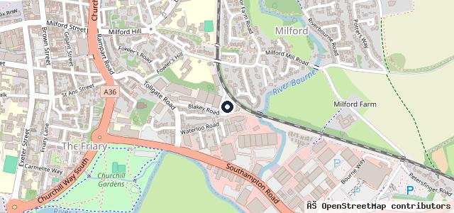 Map showing the location of JWR Vehicle services ltd