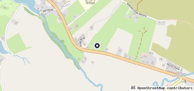 Map showing the location of Kenny's Garage