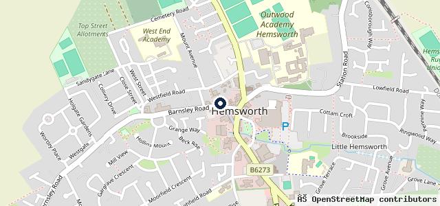Map showing the location of Kinsley MOT Centre / New Street Garage