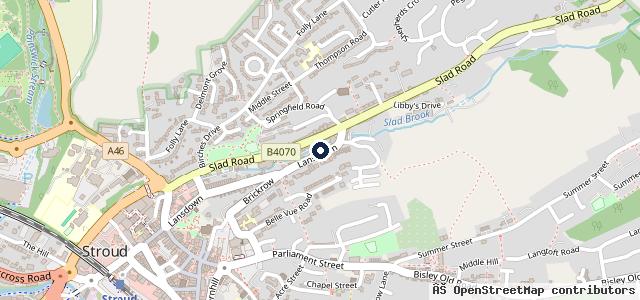 Map showing the location of Lansdown Road Motors