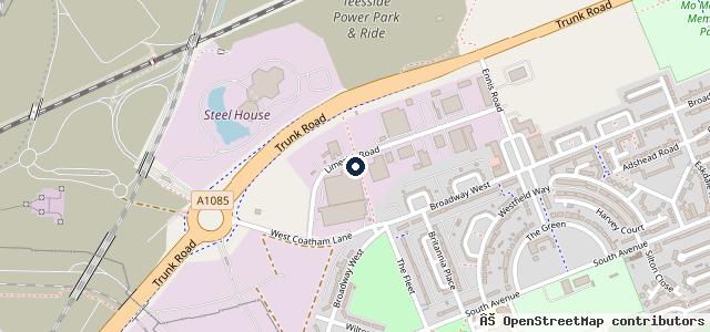 Map showing the location of Lakes Service Centre