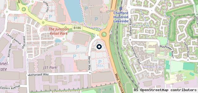 Map showing the location of Mercedes-Benz of Lakeside