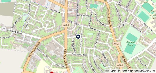 Map showing the location of Manse Road Motors