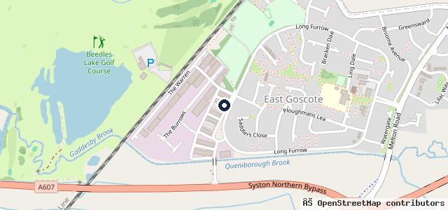 Map showing the location of MCR Garage