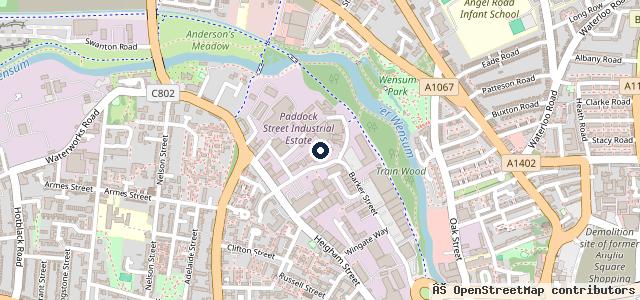 Map showing the location of Mercedes-Benz of Norwich