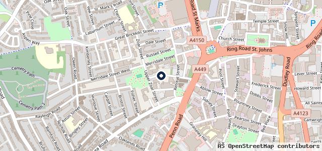 Map showing the location of Merridale