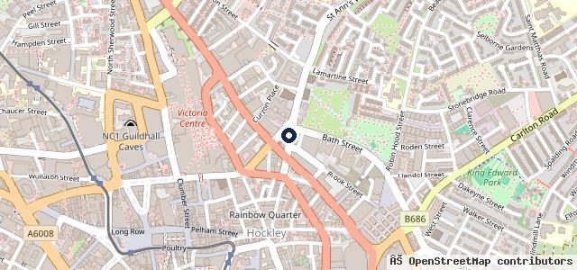 Map showing the location of Mobile Tyre Runner - Emergency & Tyre Repairs Nottingham