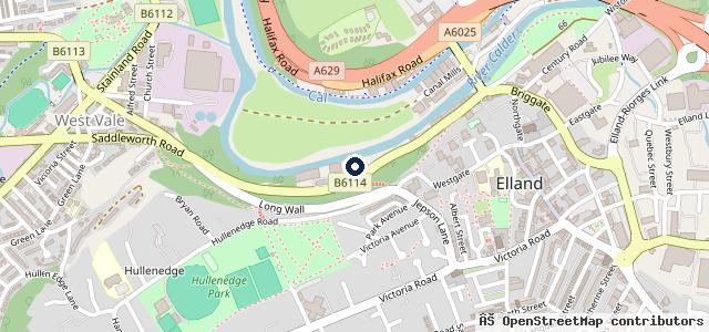 Map showing the location of Motor Parts Direct, Elland