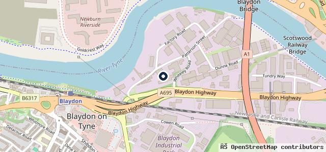 Map showing the location of M&S Auto Repairs