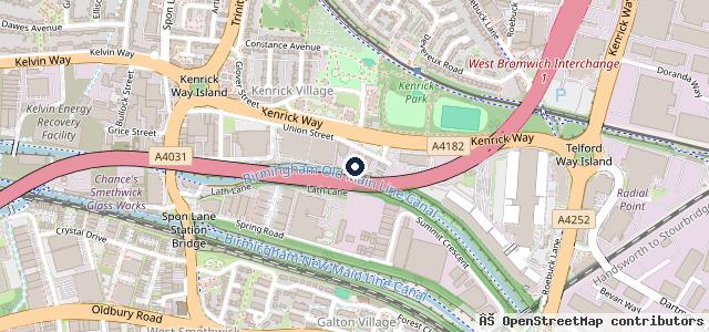 Map showing the location of Nationwide Car & Commercial Ltd