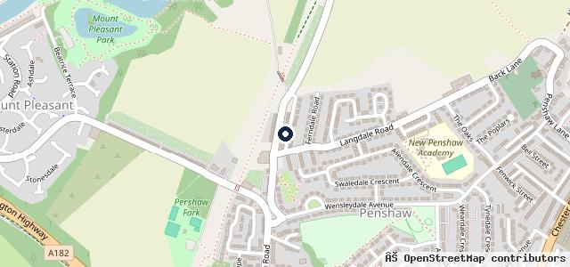 Map showing the location of Penshaw Car Centre