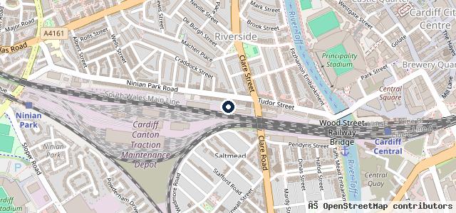 Map showing the location of Nickels Garage