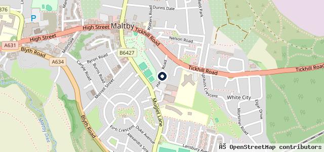Map showing the location of Northview Garage Mot Centre