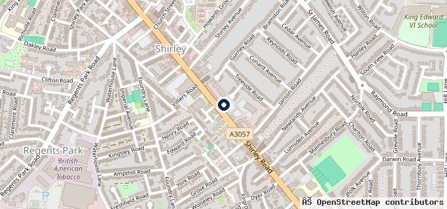 Map showing the location of Peter Cooper Volkswagen Shirley (Southampton)