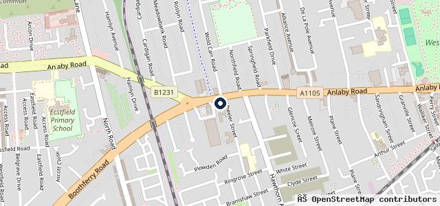 Map showing the location of Rowlands Auto Care MOT Testing Centre
