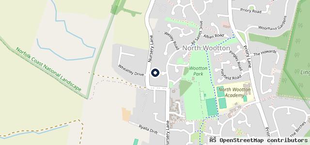 Map showing the location of Roythorne & Son