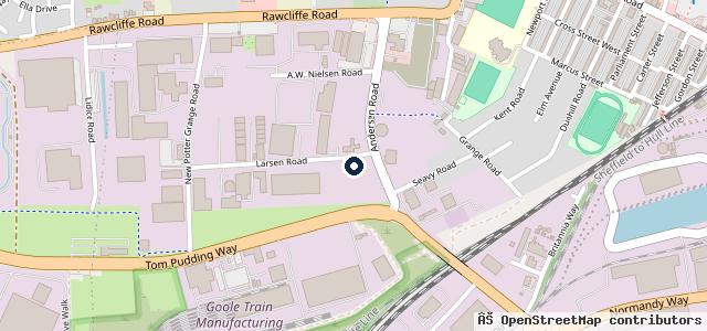 Map showing the location of Scratch & Dent Body Shop