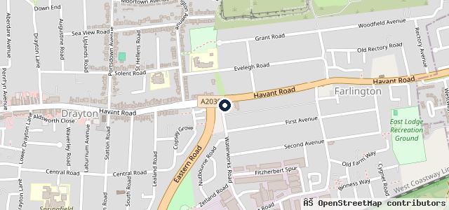 Map showing the location of Setyres Portsmouth