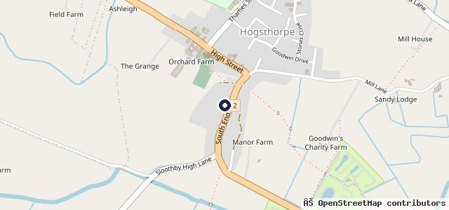 Map showing the location of South End Garage