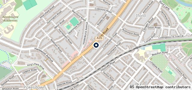 Map showing the location of St. Christopher's Bournemouth Ltd