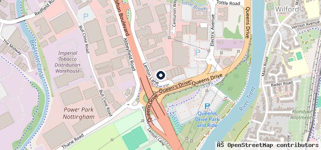 Map showing the location of Sytner MINI