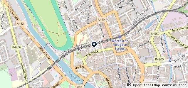 Map showing the location of Worcester's Mobile Mechanic Ltd,