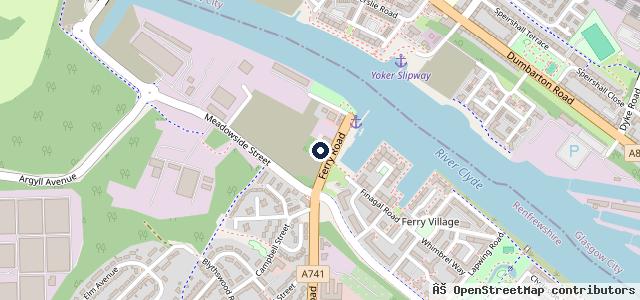 Map showing the location of The Ferry MOT Centre