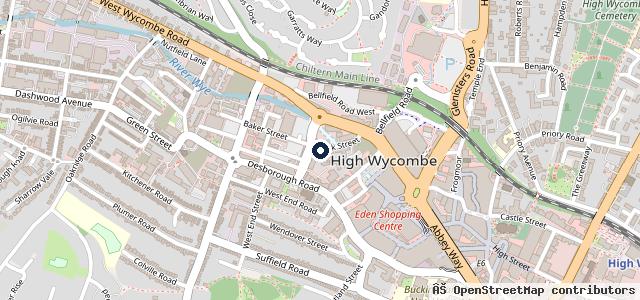 Map showing the location of Halfords Autocentre High Wycombe