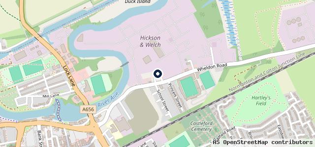 Map showing the location of Thomas Street Garage