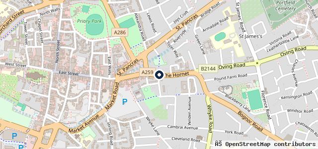 Map showing the location of CMW Motorcycles