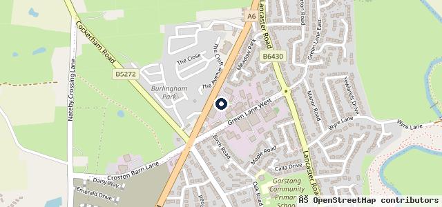 Map showing the location of VSL - Garstang