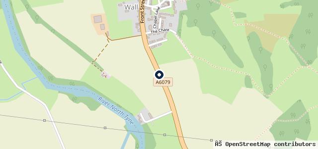Map showing the location of Wall Garage Ltd