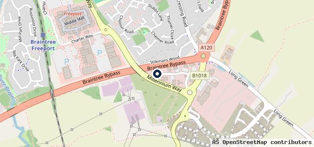 Map showing the location of Westdrive Kia Braintree