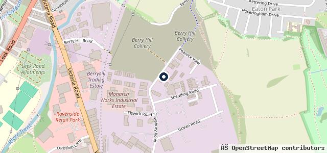 Map showing the location of Weston Motor Services