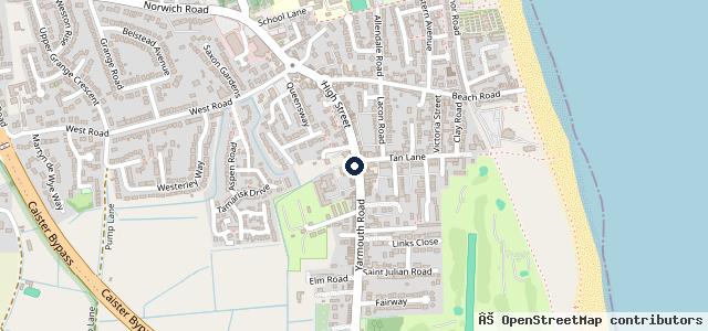 Map showing the location of Williams Garage