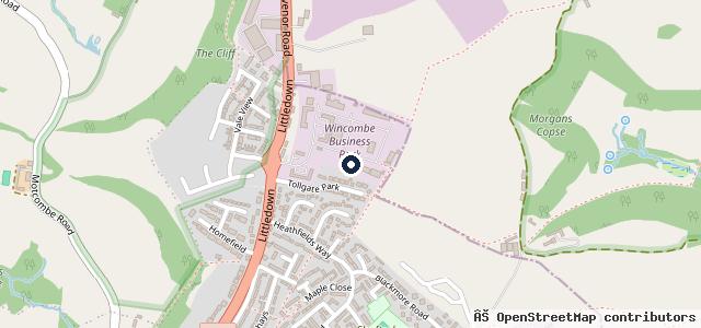 Map showing the location of Wincombe MOT & Repairs