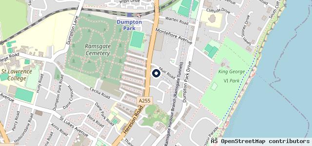Map showing the location of Hereson Garage
