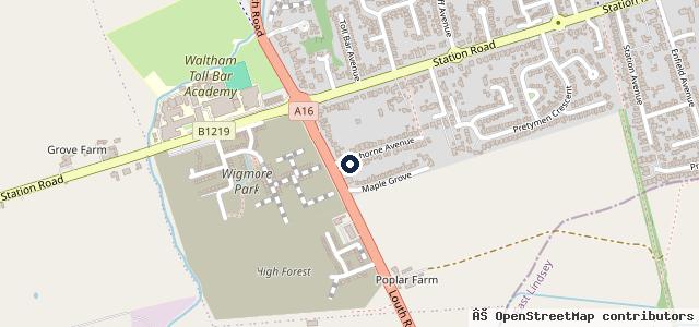 Map showing the location of A & G Auto Repairs