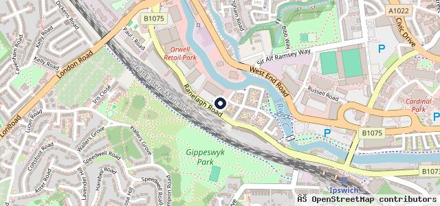 Map showing the location of Orwell Motorcycles Ltd