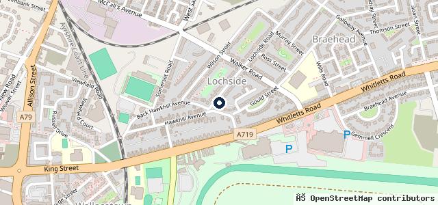 Map showing the location of Bridgend Motor Group Ayr Autoplex