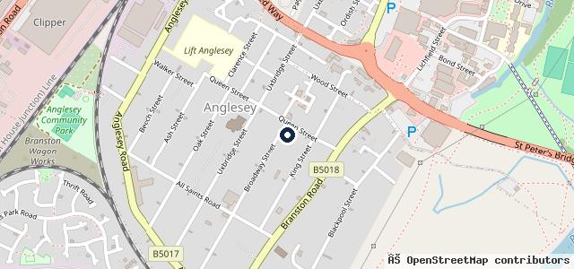 Map showing the location of Broadway Auto Garage