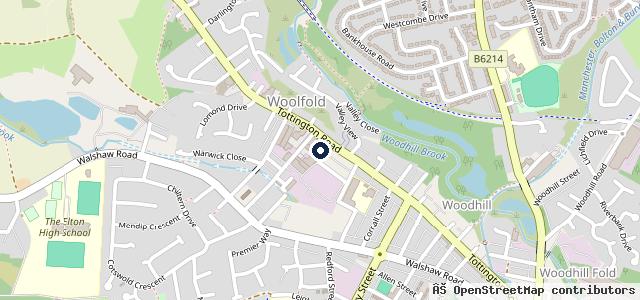Map showing the location of Bury Motor Services